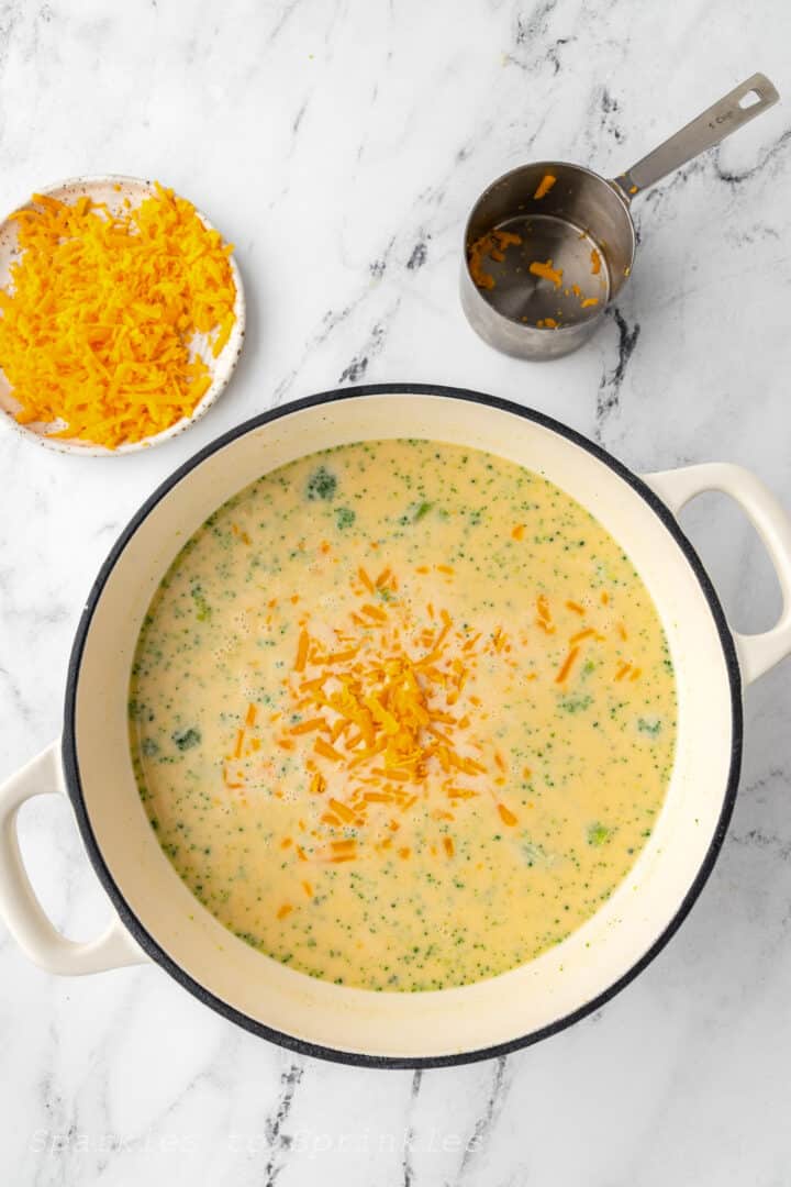 Easy Broccoli Cheese Soup - Sparkles to Sprinkles