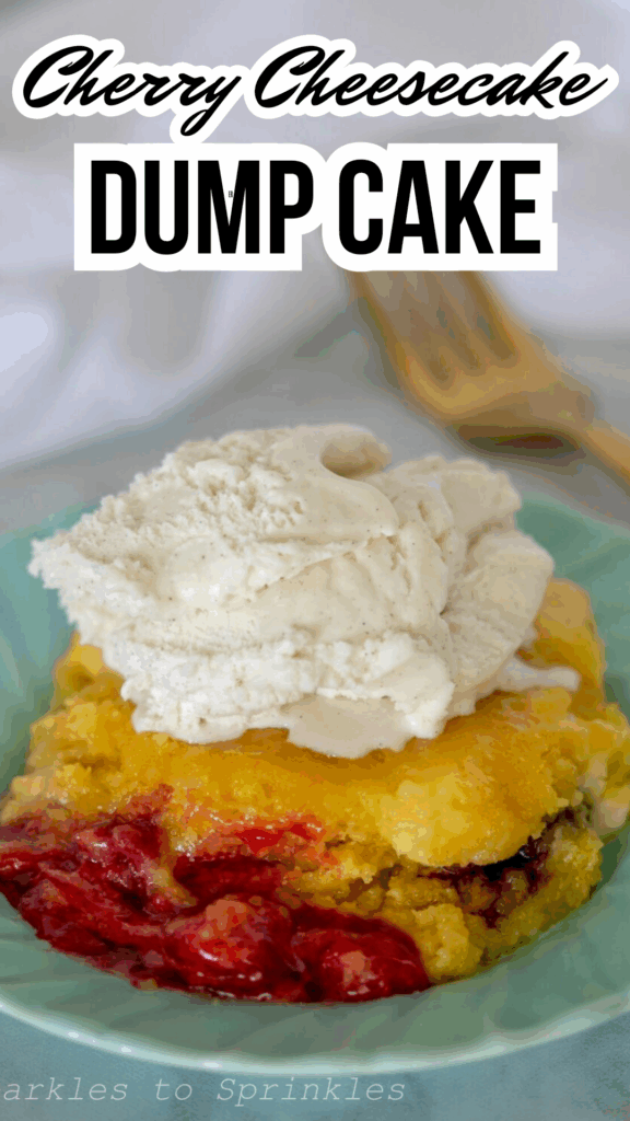 cherry cheesecake dump cake long pin