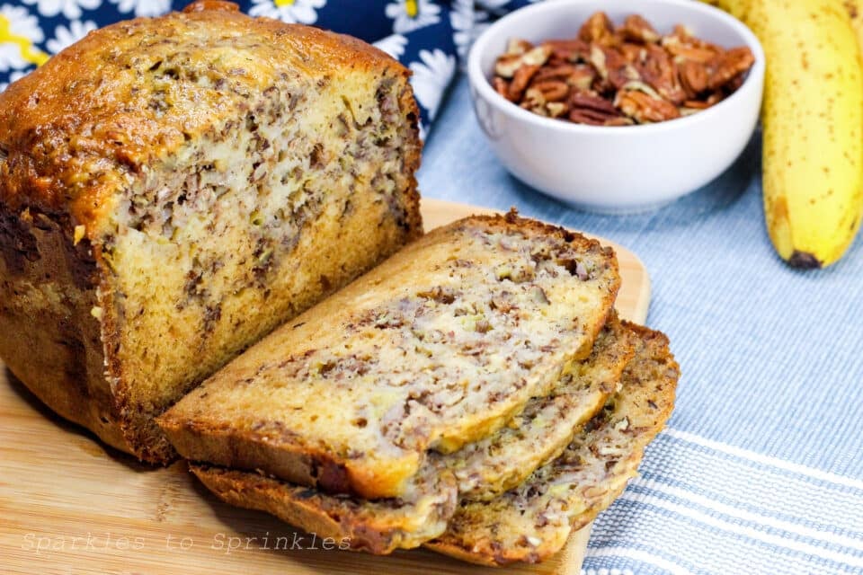 Bread Machine Banana Bread Sparkles to Sprinkles
