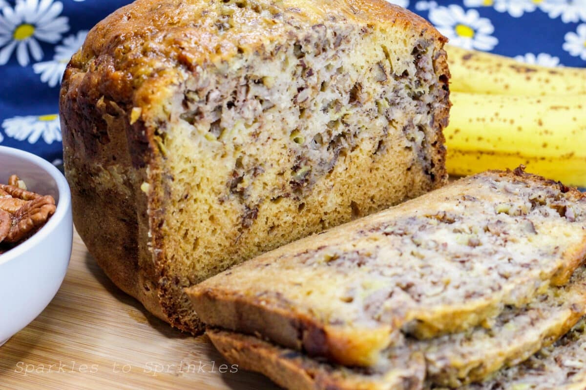 Bread Machine Banana Bread Sparkles to Sprinkles