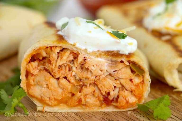 Crispy Chicken Salsa Wraps