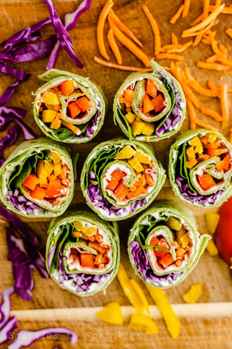 Colorful Veggie-Packed Pinwheel Sandwiches (Perfect for Parties ...