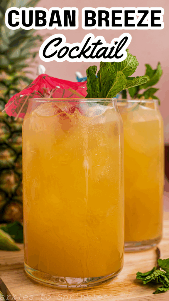 cuban breeze cocktail long pin