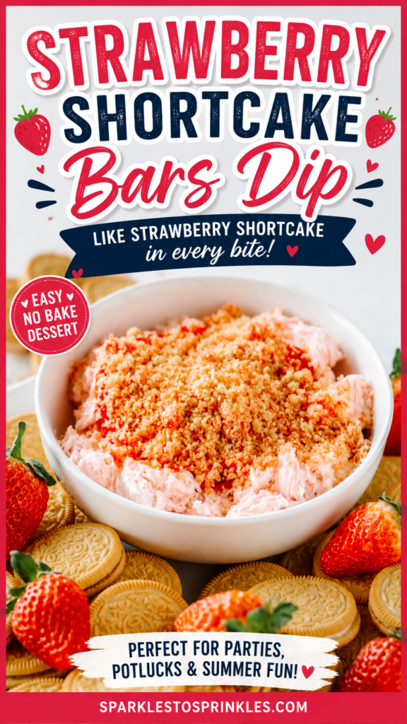 strawberry shortcake bars dip pin new