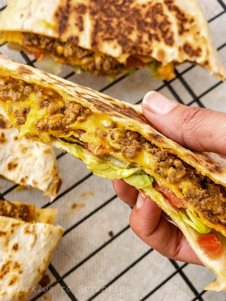 Taco Bell Crunchwrap Copycat Recipe Sparkles to Sprinkles