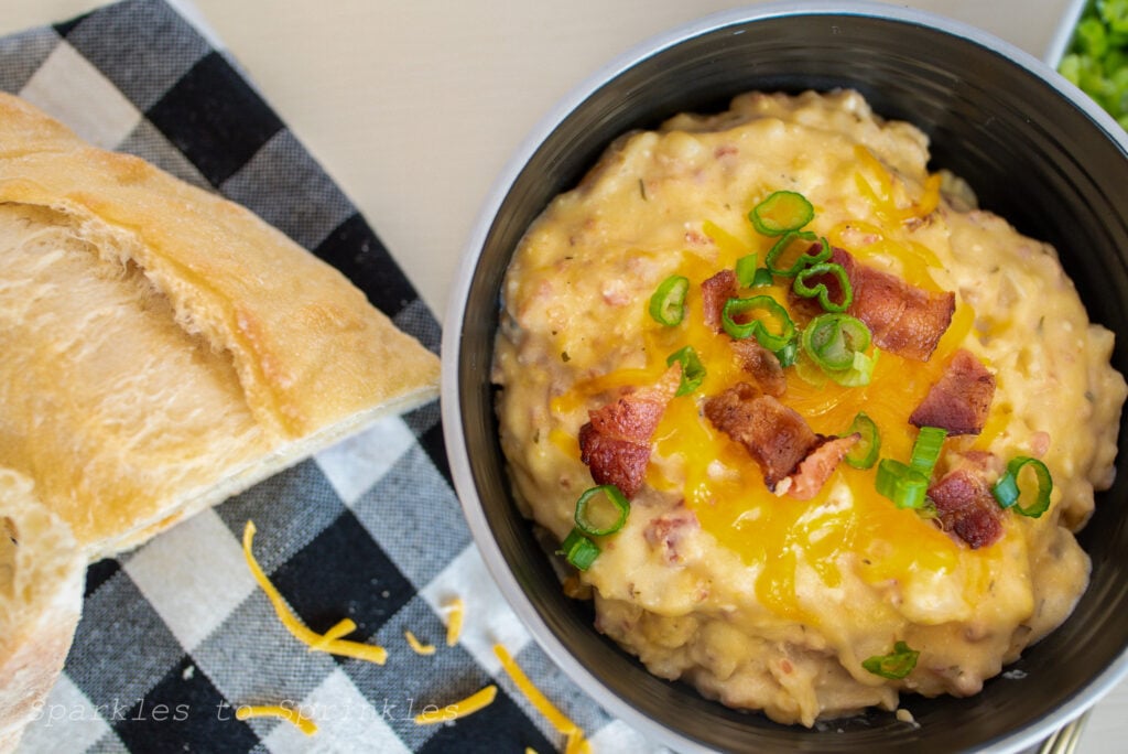 crockpot potato soup with hash browns
