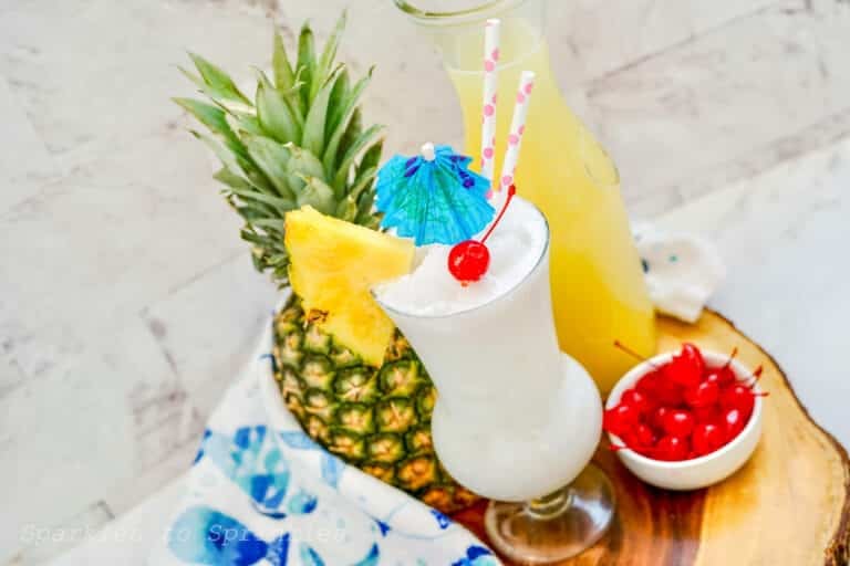 Frozen Pina Colada Recipe Sparkles To Sprinkles Frozen Pina Colada Recipe 3 1 768x512