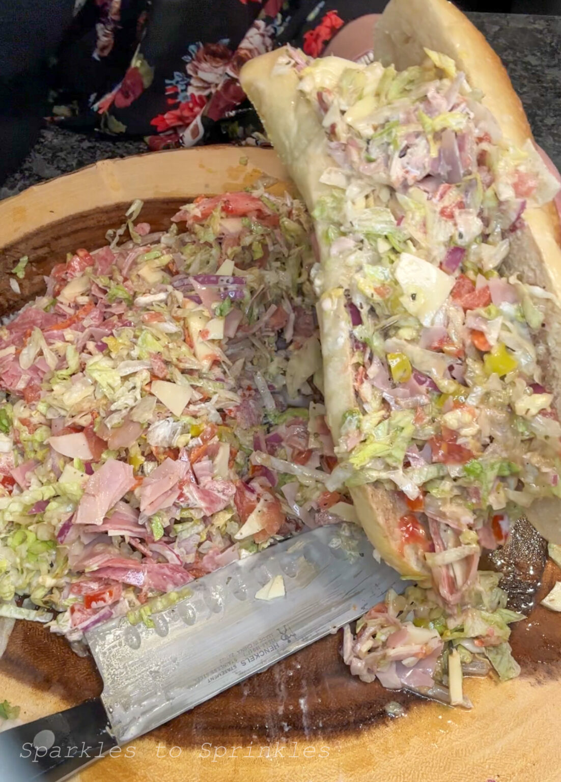 TikTok Viral Chopped Italian Sandwich Sparkles to Sprinkles