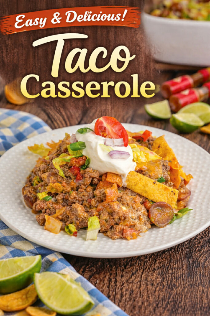taco casserole pin new
