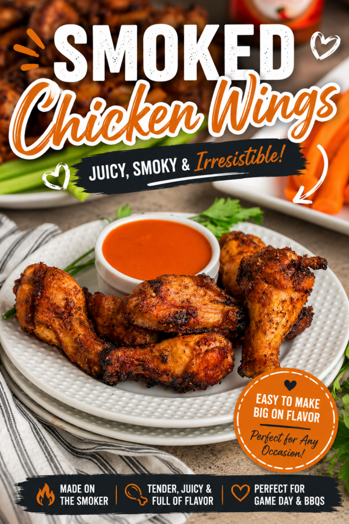 smoked chicken wings pin new