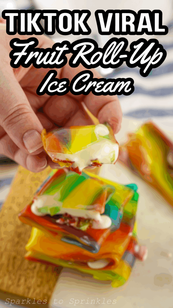 tiktok viral fruit roll up ice cream long pin