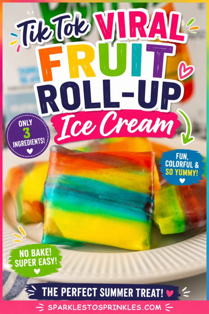 tiktok viral fruit roll up ice cream pin new
