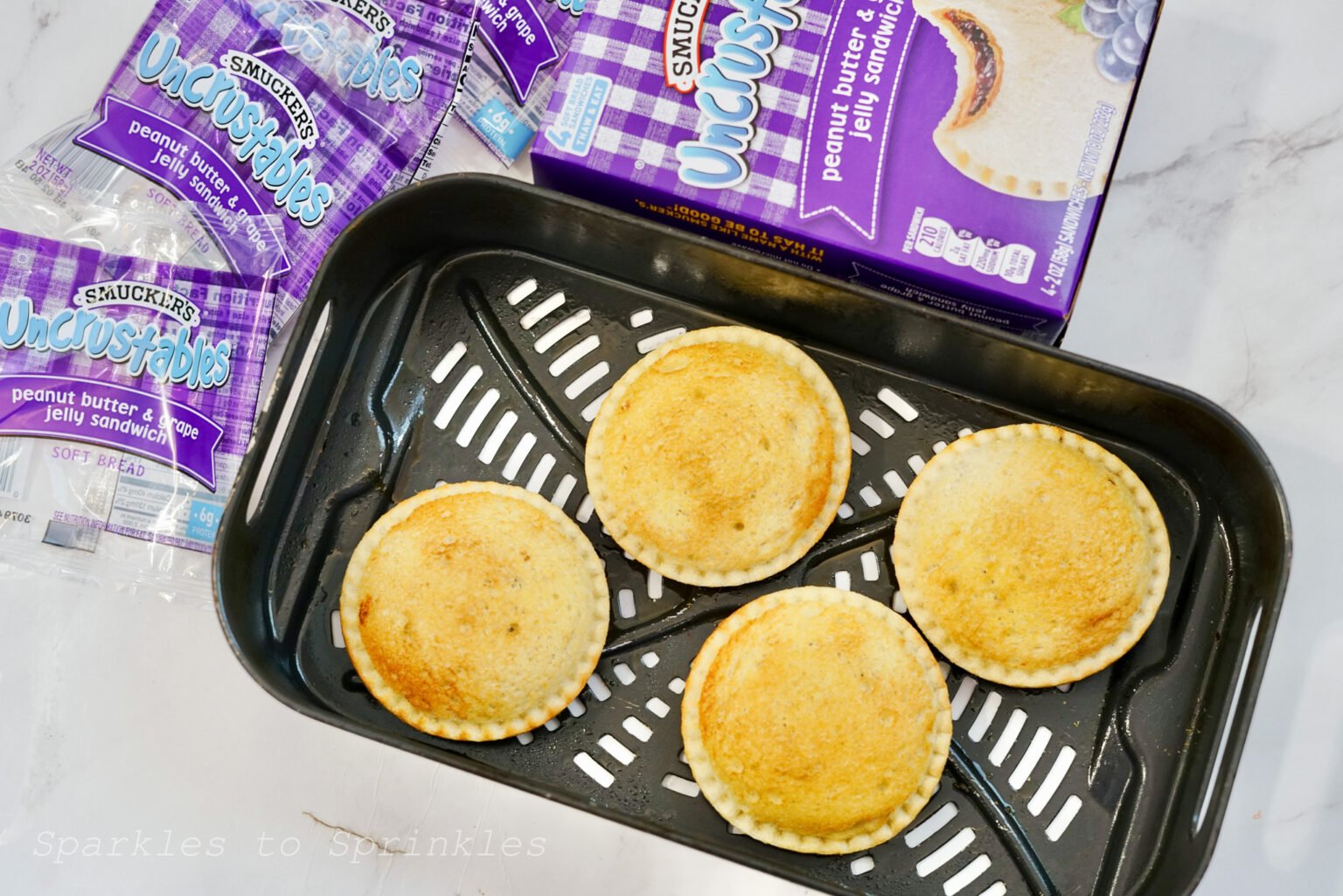 Air Fryer Uncrustables Sparkles to Sprinkles