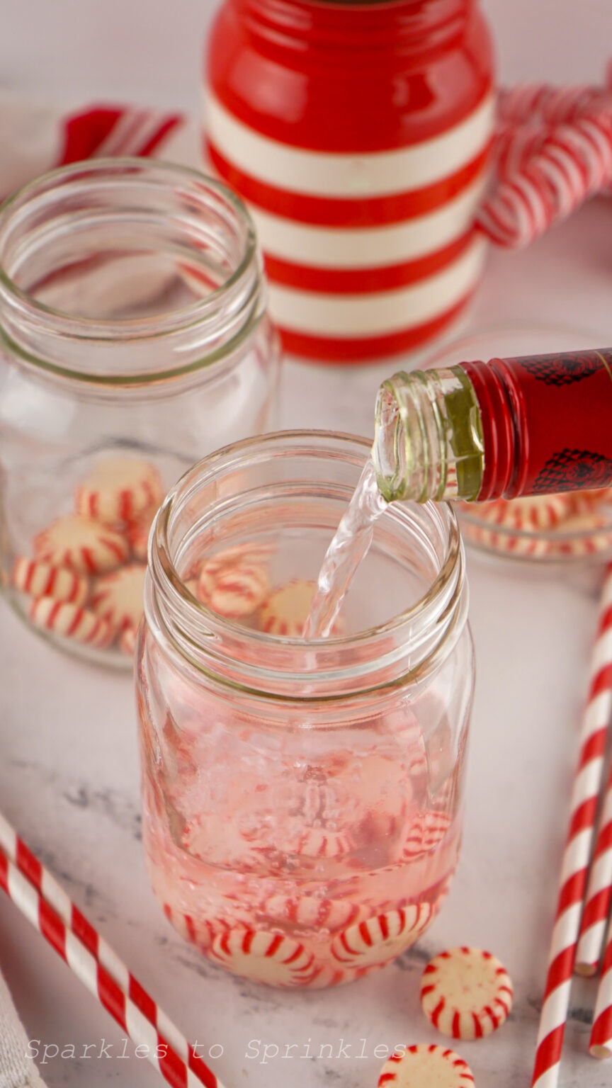 Peppermint Vodka Sparkles to Sprinkles