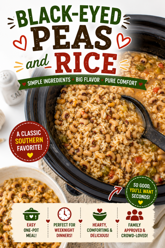 black eyed peas and rice pin new