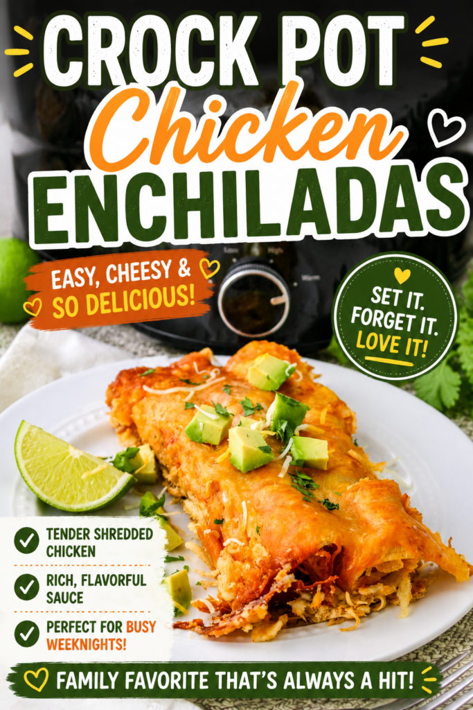 crock pot chicken enchiladas pin new