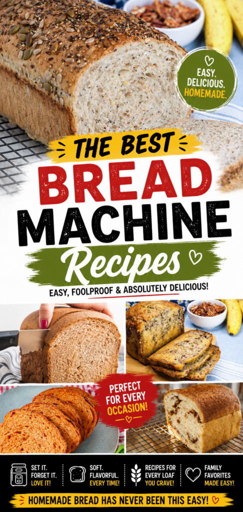 bread machine recipes roundup pin new