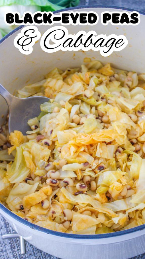 black eyed peas & cabbage long pin