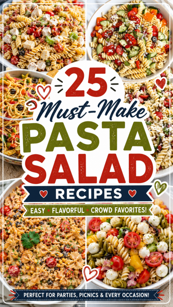 25 must make pasta salad recipes pin