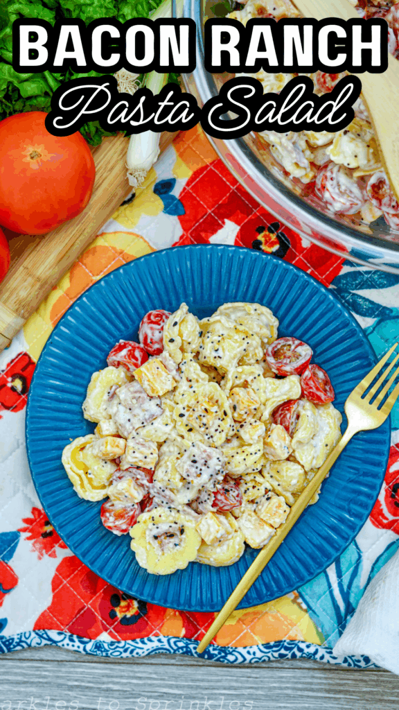 bacon ranch pasta salad long pin