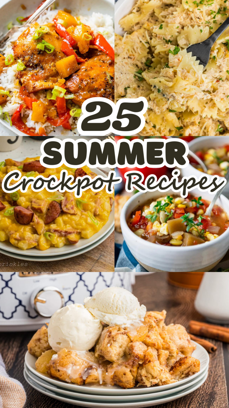 summer crockpot recipes long pin