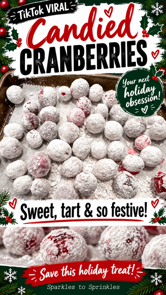 tiktok viral candied cranberries pin