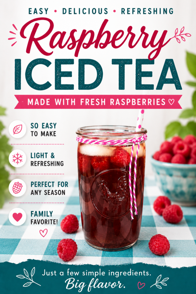 raspberry iced tea pin new