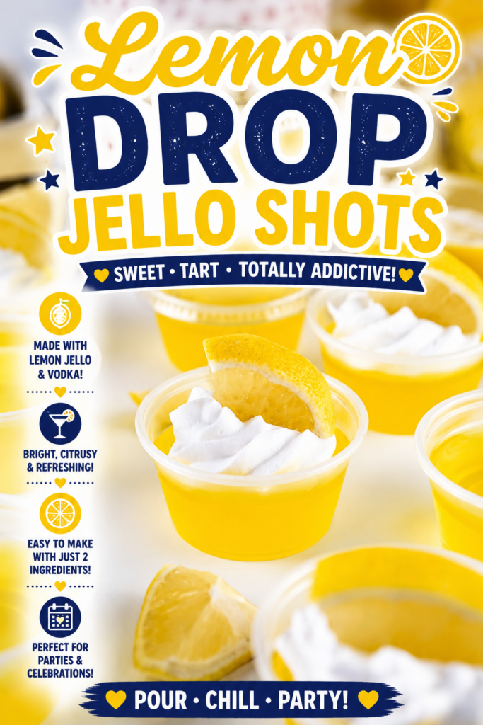 lemon drop jello shots pin