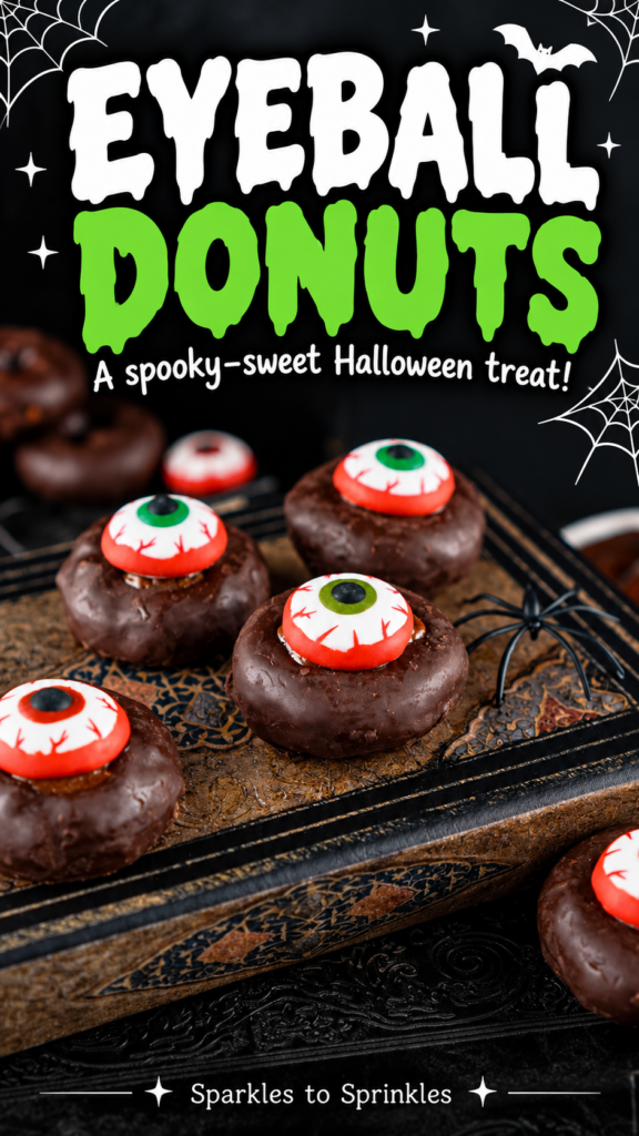 donut eyeballs pin