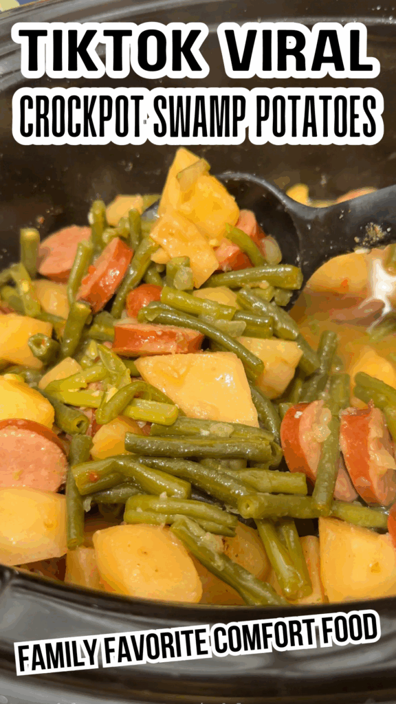 tiktok viral crockpot swamp potatoes long pin