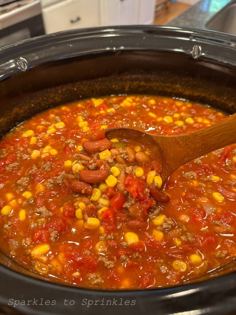 slow cooker taco soup