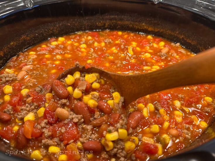 slow cooker taco soup