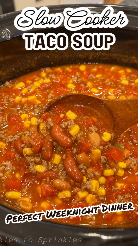 slow cooker taco soup long pin