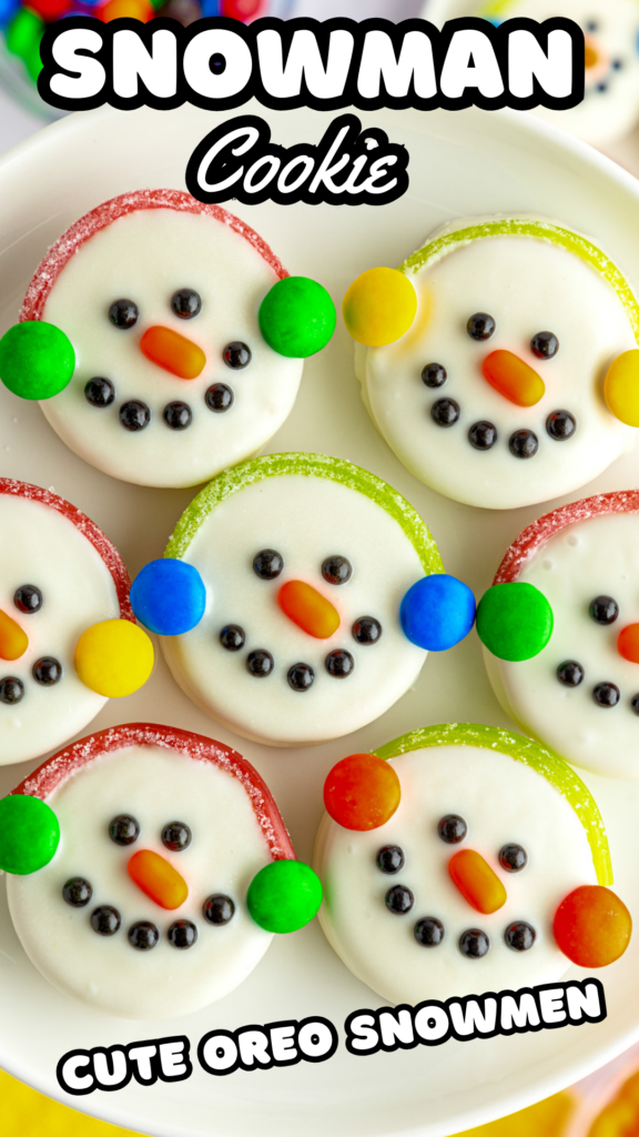 snowman cookie long pin