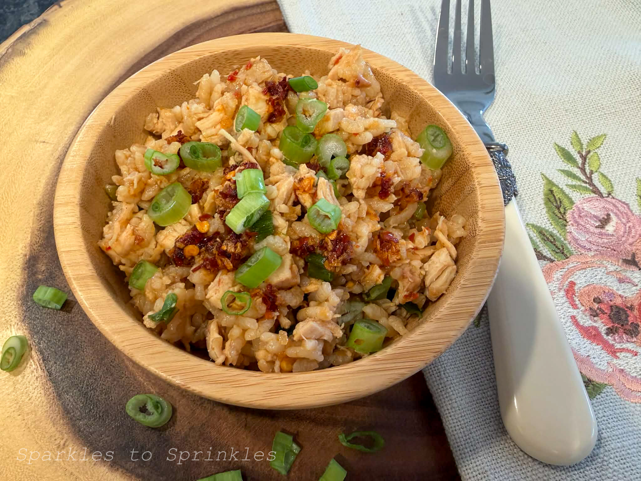 viral costco chicken scallion rice