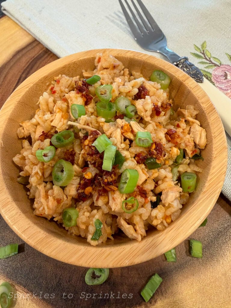 viral costco chicken scallion rice