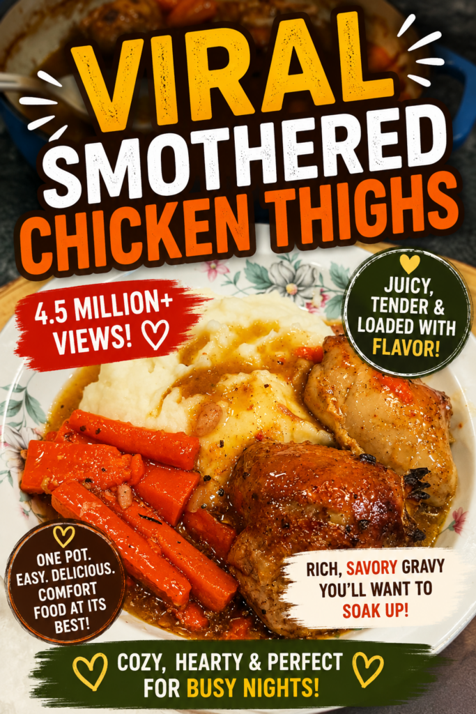 smothered chicken thighs pin new