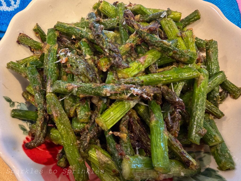 Air Fryer Honey Garlic Parmesan Asparagus