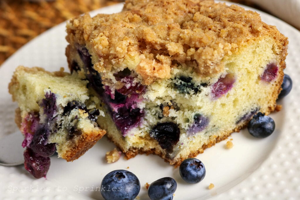 Blueberry Sour Cream Coffee Cake.