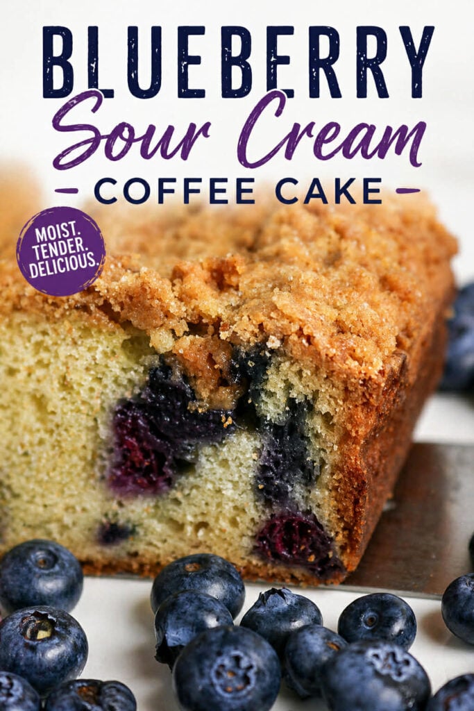 Blueberry Sour Cream Coffee Cake pin