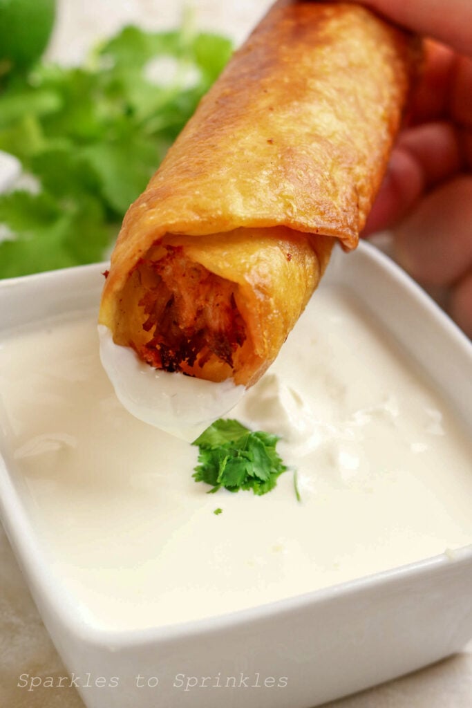 chicken flautas