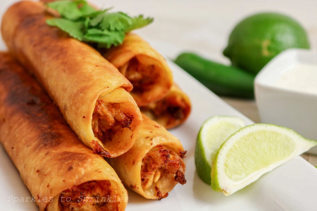 chicken flautas