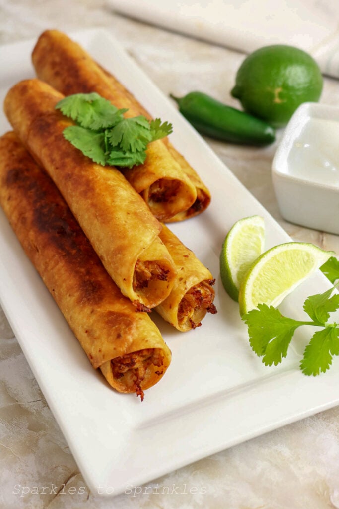 chicken flautas