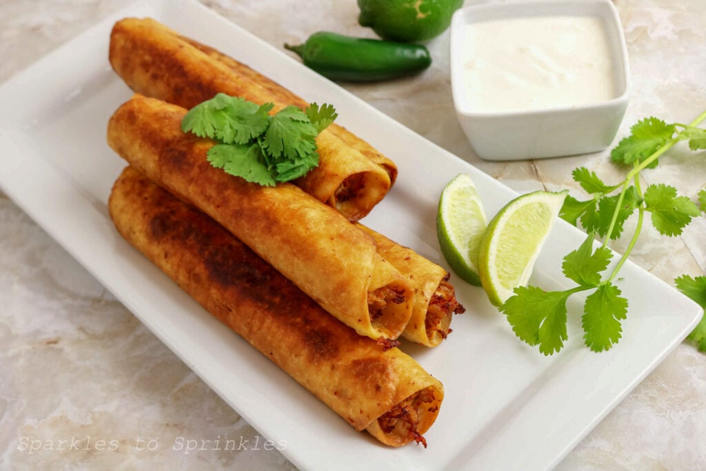 chicken flautas