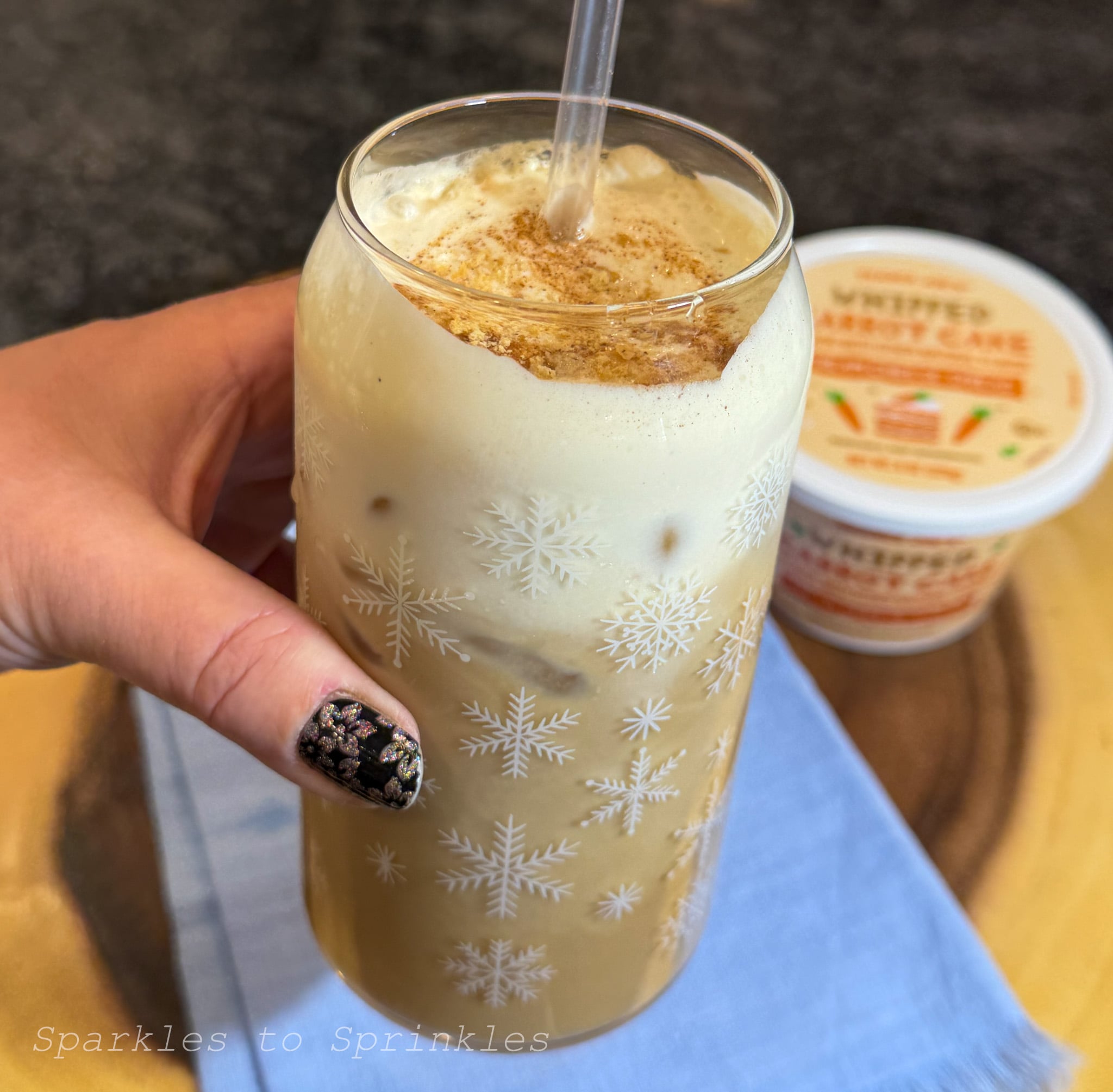 trader joe's carrot cake lattee