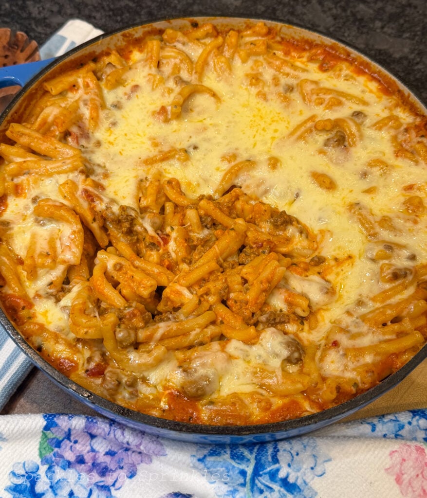 trader joes 5 ingredient garlic marinara pasta bake
