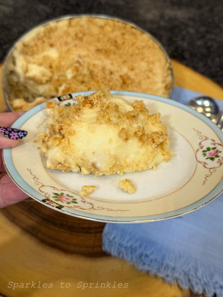 Danish Cookie Tin No Bake Cheesecake