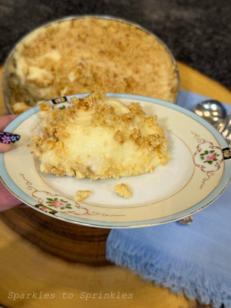 Danish Cookie Tin No Bake Cheesecake