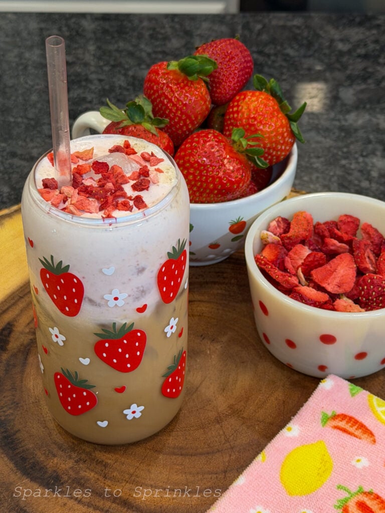 trader joes strawberry latte