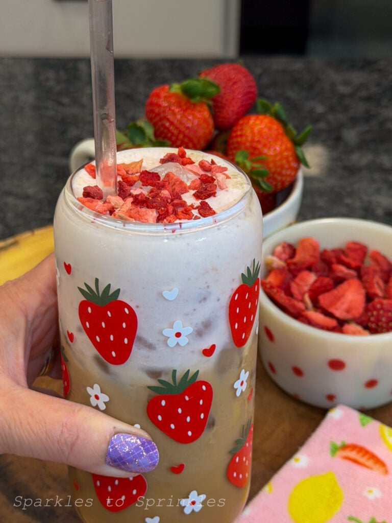 trader joes strawberry latte